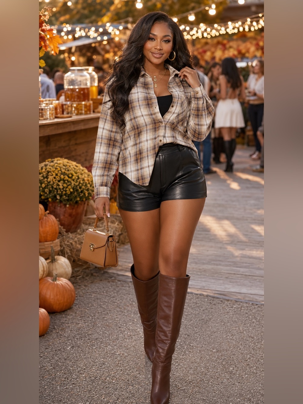 Lexie Baddie Flannel Shirt